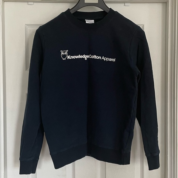 Knowledge cotton apparel sweatshirt-navy - Picture 1 of 5